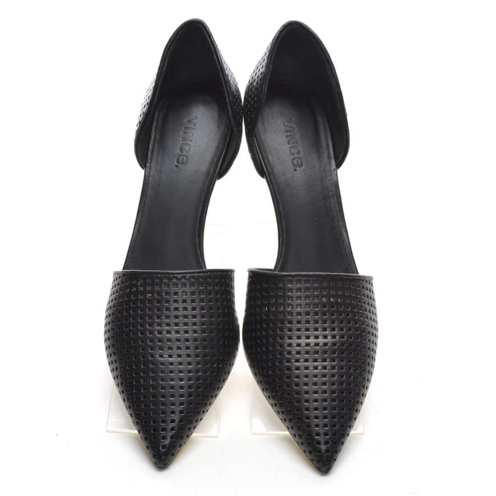 VINCE Aurelian 2 Perforated d'Orsay Pumps size 10 - Picture 3 of 6